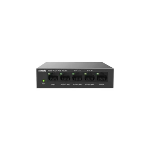 Tenda G0-5G-PoE / Router / PoE switch / MultiWAN / 5x Gigabit / VPN (75011980)