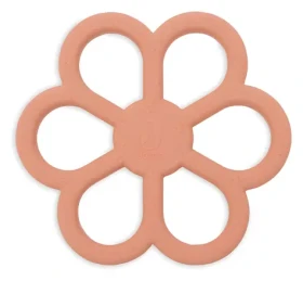 Jollein Flower Coral Rose / Hryzátko / silikón / BPA free / od narodenia (101-007-68184)