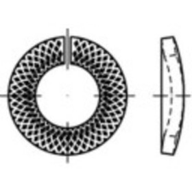 Podložka pérová 27 mm 43 mm pružinová ocel pozinkované 50 ks TOOLCRAFT 159442; 159442