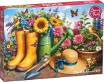 Cherry PAZZI Puzzle Zlaté čižmy v záhrade