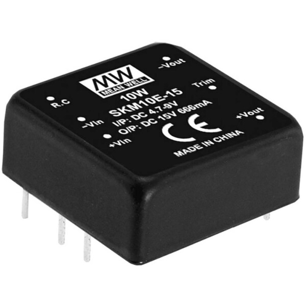 MEAN WELL SKM10C-15 DC / DC menič napätia, modul 666 mA 10 W Počet výstupov: 1 x; SKM10C-15