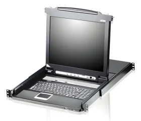 Aten 8- Port LCD KVMP čierna, španielska klávesnica / KVM switch / 17 "/ USB / 1U rack (CL5708M-ES)