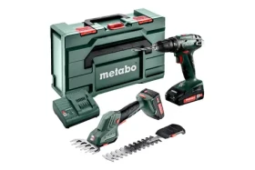 Metabo 685186000 / Sada Aku náradie: nožnice na kríky SGS 18 LTX Q + Aku skrutkovač BS 18 / 2x 18 V/2 Ah / kufor + nabíjačka (685186000)