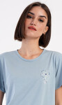 Dámske capri pyžamo Agnes šedá 4XL