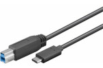 PremiumCord prepojovací kábel USB 3.1 type C na USB 3.0 Type B čierna 1m (ku31ce1bk)