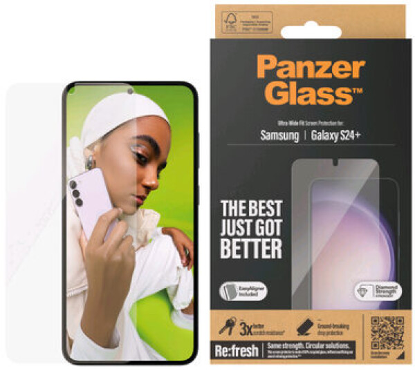 PanzerGlass UWF Ochranné sklo pre Samsung Galaxy S24+ / Inštalačný set (7351)