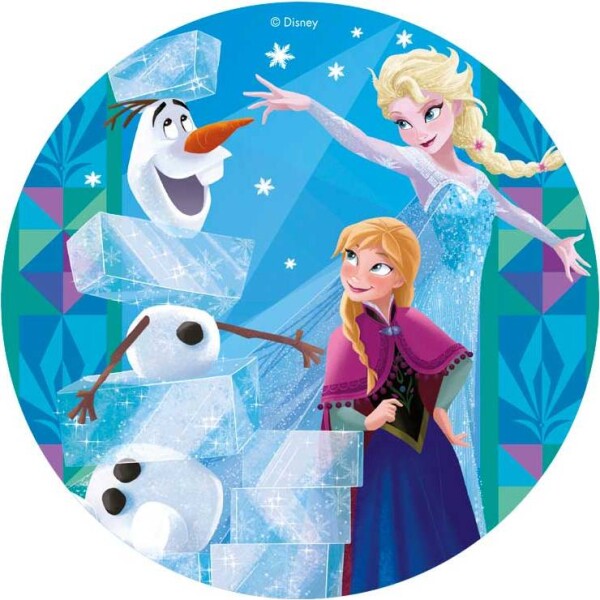 Jedlý papier ľadového kráľovstva - Frozen 20 cm - Dekora - Dekora