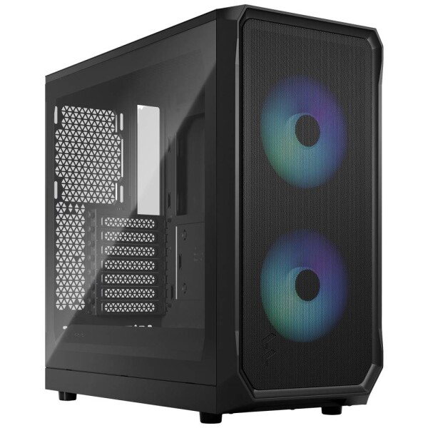 Fractal Design Focus 2 RGB Black Window čierna / ATX / 2x 140mm / 2x USB 3.0 / priehľadná bočnica / bez zdroja (FD-C-FOC2A-03)