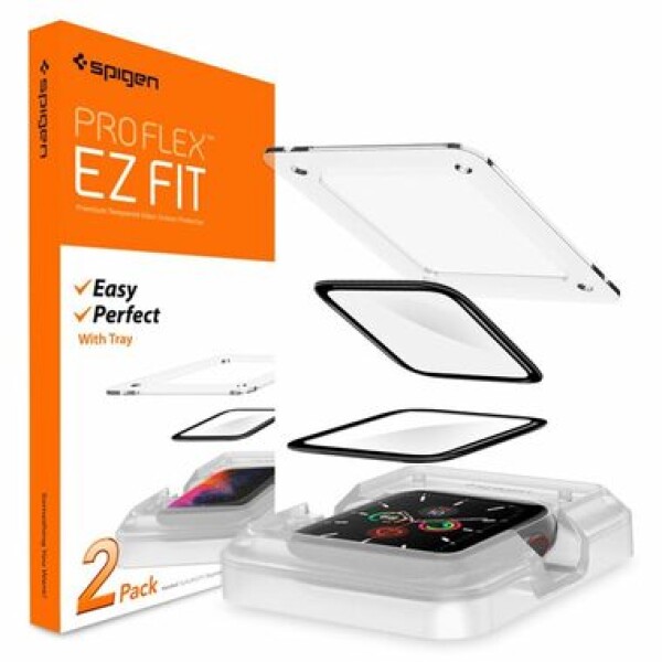 Spigen Pro Flex EZ Fit 2 Pack ochranné sklo s aplikačným nástrojom pre Apple Watch 6 amp; SE amp; 5 amp; 4 40 mm / 2ks (AFL01219)