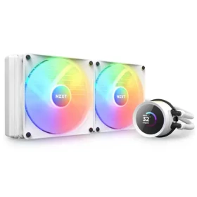 NZXT Kraken RGB 280 biela / 2x 140mm / Fluid Dynamic Bearing / 34.48 dB @ 1500 RPM / 90.79 CFM / AMD + Intel (RL-KR280-W1)