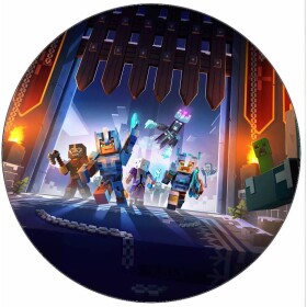 Jedlý papier Minecraft hrdinovia 19,5 cm - Pictu Hap - Pictu Hap