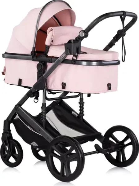 CHIPOLINO Kočík kombinovaný Amore 2v1 Pink Marshmallow (KKAM02506PM)