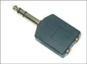 MicroConnect Splitter na slúchadlá 6.35mm Stereo jack - 2x 3.5mm Stereo jack (AUDANS)