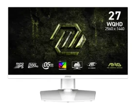 27" MSI MAG 274QRFW E20 biela / Herný monitor / QHD / IPS / 200Hz / 0,5ms / HDMI+DP / VESA (MAG 274QRFW E20)