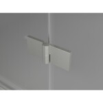 MEXEN/S - Lunar L sprchový kút päťboký krídlový ľavá 80 x 80, transparent, nikel kartáčovaný 831L-080L-080P-97-00-L