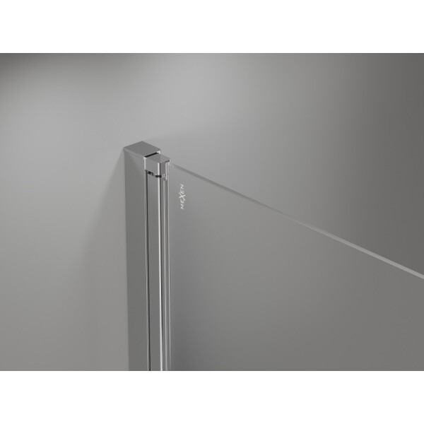 MEXEN - MIST vaňová zástena 130x150 cm 6mm 2-s, chróm, číra, ľavá 8A9-130-002-01-00-L