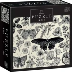 INTERDRUK Puzzle Flowers: Motýle a kvety