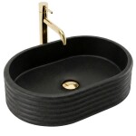 REA - Umývadlo na dosku Nicoletta Black REA-U7345