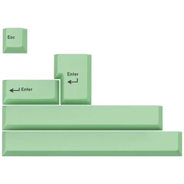 GMK Prídavný Kit zelená / ABS-Keycaps / Double-Shot / pre ISO ANSI (FPTK5051)