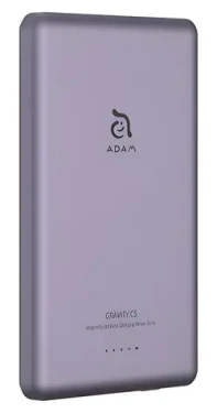 Adam Elements Gravity C5 fialová / Powerbanka / Magnetické bezdrôtové nabíjanie / 5000 mAh (AEAPBADGVC5PP)