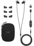 Logitech Zone Wired Earbuds UC čierna / Slúchadlá s mikrofónom / 3.5mm jack / USB-C / UC (981-001013)