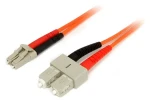 StarTech (50FIBLCSC2) / Optický patch kábel LC-SC / 2 m / duplex / oranžová (50FIBLCSC2)