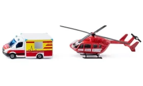 Siku Super - Ambulancie a vrtuľník, set