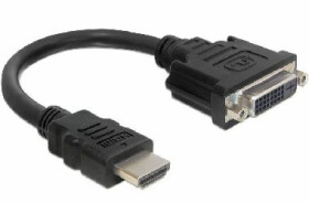 DeLock adaptér HDMI samec gt; DVI 24+1 samica / 20 cm (65327)