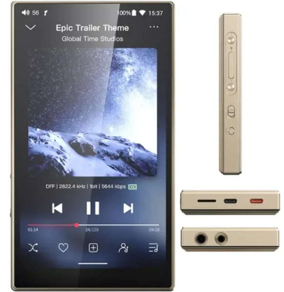 FiiO M21 titánovo zlatá / Prenosný audio prehrávač (6953175761181)