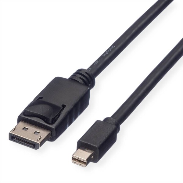 Roline DisplayPort prepojovací kábel Konektor DisplayPort, Mini DisplayPort konektory 2.00 m čierna 11.04.5635 tienený Kábel DisplayPort; 11.04.5635