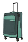 Veľký textilný kufor Travelite Viia 4w L Green