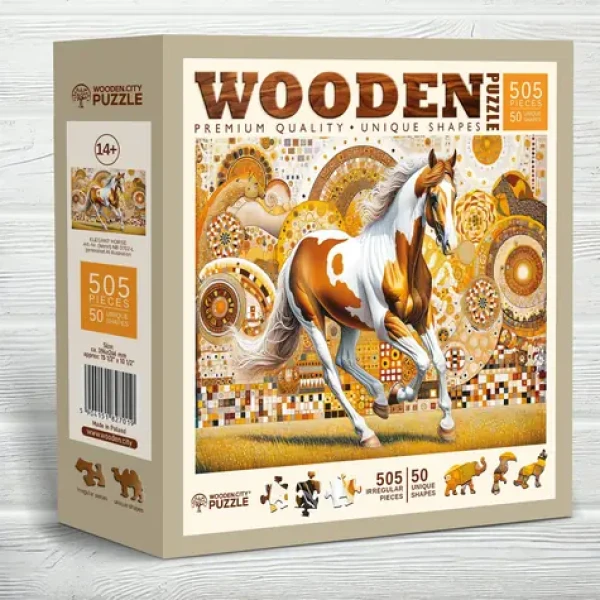 Wooden City Drevené puzzle Elegantný kôň 505 dielikov