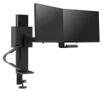 Ergotron Trace čierna / Rameno pre 2 monitory / VESA 75x75 a 100x100 / nosnosť 9,8 kg / výškovo nastaviteľné 279 mm (45-631-224)