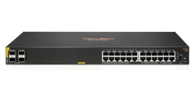 HPE Aruba 6100 24G CL4 4SFP+ / Switch / 24x Gigabit RJ45 / 4X SFP+ / PoE+ 370W (JL677A)