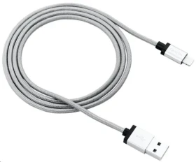 Canyon CNS-MFIC3DG sivá / nabíjací kábel / USB 2.0 - Lightning / opletený / 1m (CNS-MFIC3DG)