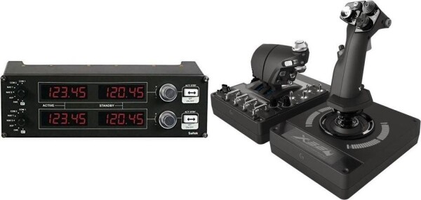 Logitech G Saitek Pro Flight Radio Panel USB (945-000011) + G X56 Hotas (945-000059)