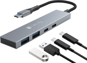 Techly Hub USB 4p. 2USB 3.2-2USB-C