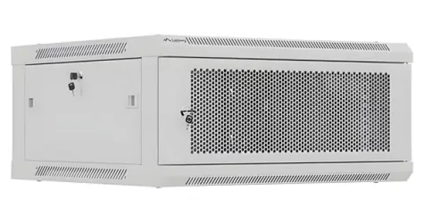 Lanberg WF01-6604-23S sivá / Nástenný rozvádzač / 19" / 4U / 600x600 mm / nosnosť 60 kg (WF01-6604-23S)