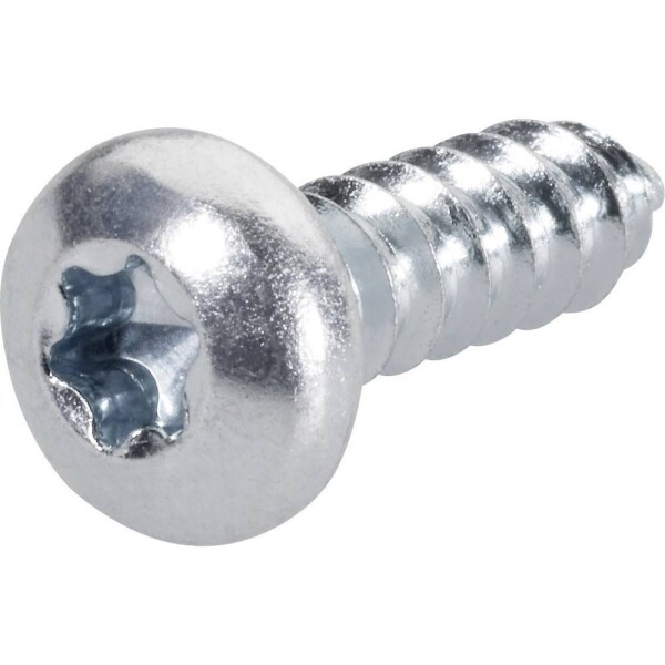 TOOLCRAFT 892606 šošovkové skrutky do plechu 2.9 mm 6.5 mm T profil DIN 7981-C ocel pozinkované 100 ks; 892606