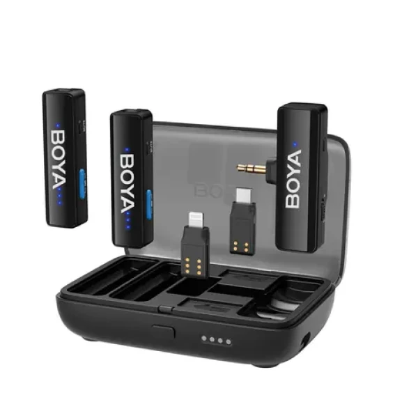 Boya BOYALINK V2.0 čierna / Klopový mikrofón / Lightning USB-C (6974700659674)