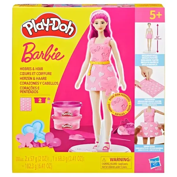 Hasbro Play-Doh Barbie Vlasy a srdce