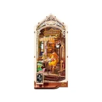 Robotime 3D skladačka Zarážka na knihy Miniatúra domčeka Prázdninová kaviareň