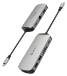 Adam Elements CASA X DP sivá / USB-C Hub / 10 v 1 / DisplayPort / 8K (AAPADHUBXDPGY)