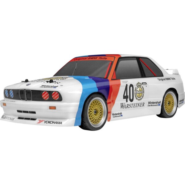 HPI Racing RS4 SPORT 3 BMW M3 E30 Warsteiner 1:10 RC model auta elektrický cestovné auto 4WD (4x4) RtR 2,4 GHz vr. akumulátorov, nabíjačky a batérie ovládača; 120103