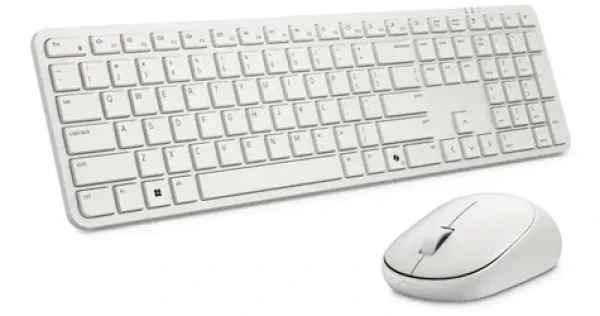 DELL KM526 biela / Set bezdrôtovej klávesnice a myši / CZ/SK layout / USB prijímač 2.4GHz / 6000 DPI (580-BDGN)