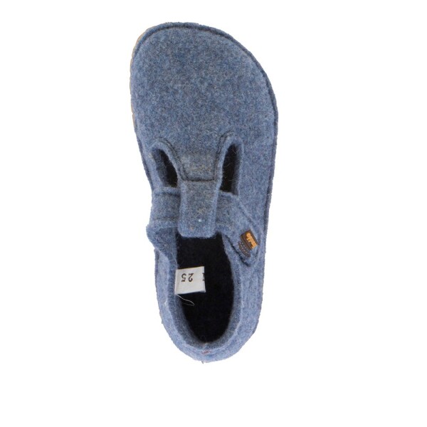 Chlapčenské barefoot papuče FLEXY WOOLY Denim; Froddo; G1700378-1 - 24