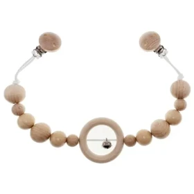 Hess Retiazka na kočík s rolničkou prírodná dlhá / od 0 rokov (HS12964)