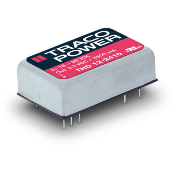TracoPower THD 12-2422 DC / DC menič napätia, DPS 24 V/DC 12 V/DC, -12 V/DC 500 mA 12 W Počet výstupov: 2 x; THD 12-2422