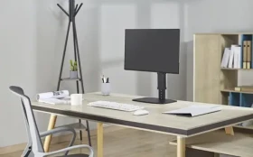 Equip stolný držiak monitora čierna / Stolný držiak pre monitor / 17 "-32" / nosnosť 8 kg / VESA 100x100 mm (650126)