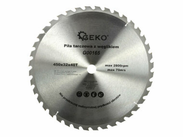 GEKO G00165 / Pílový kotúč vidiový / 450 x 32 mm / 40T (G00165)